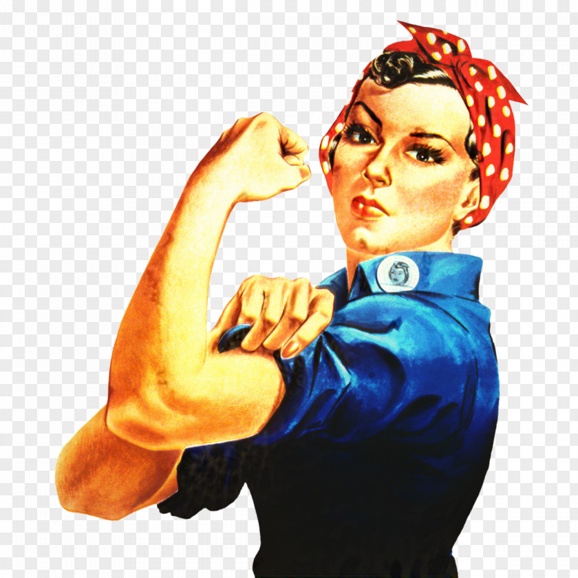 Geraldine Doyle We Can Do It! Rosie The Riveter Illustration Image PNG