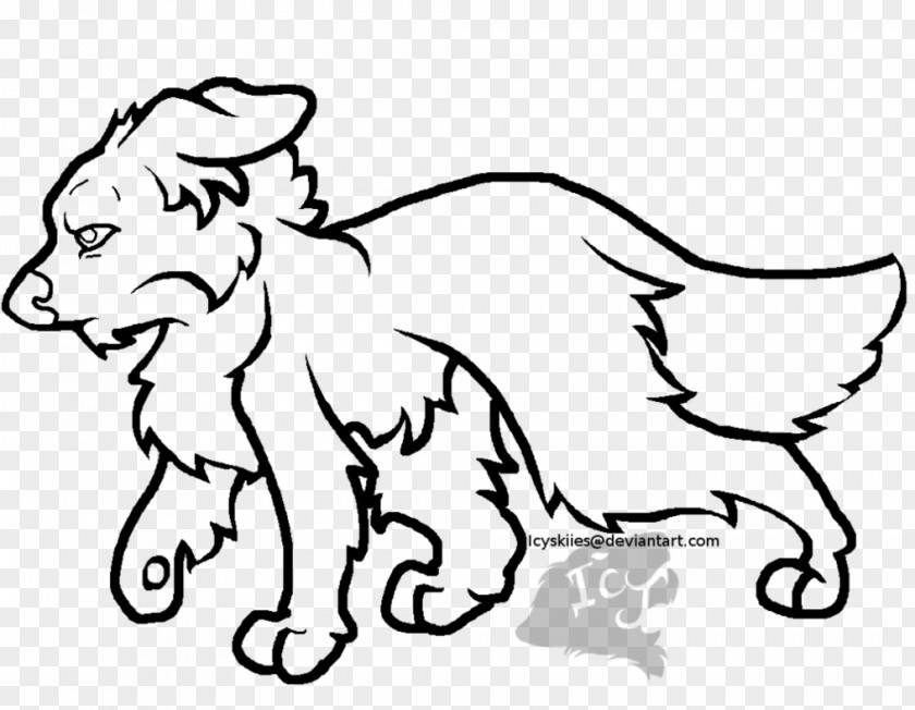 Mixed Breed Whiskers Line Art Dog Cat Lion PNG