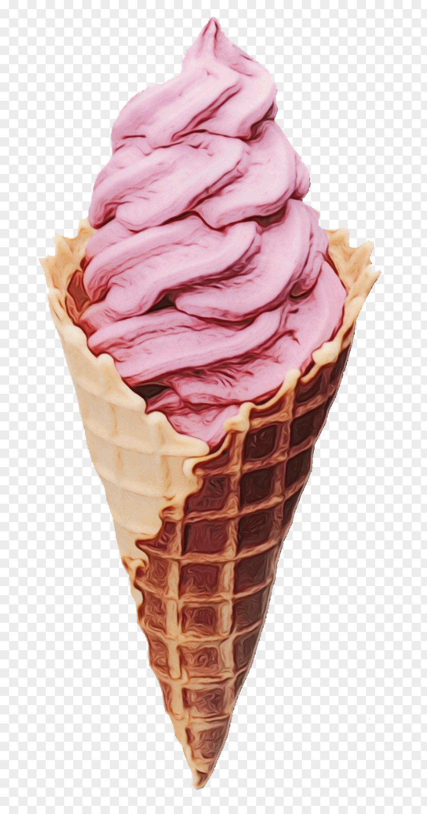 Neapolitan Ice Cream Dish Cone Background PNG