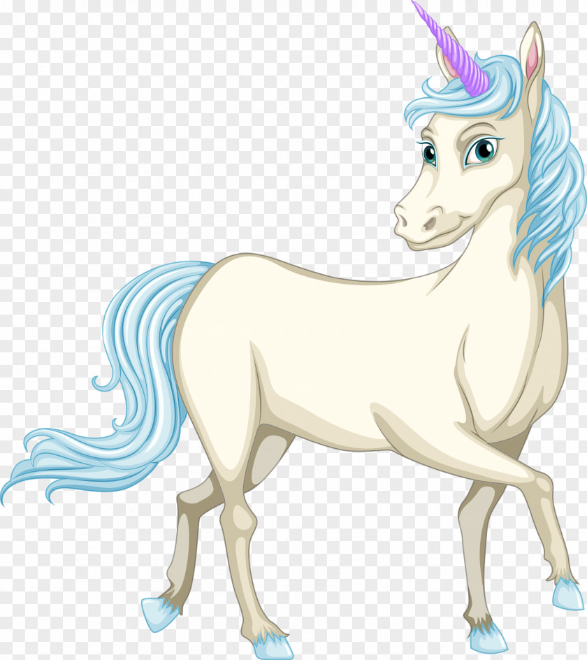 Vector Hand-painted Unicorn Royalty-free Illustration PNG