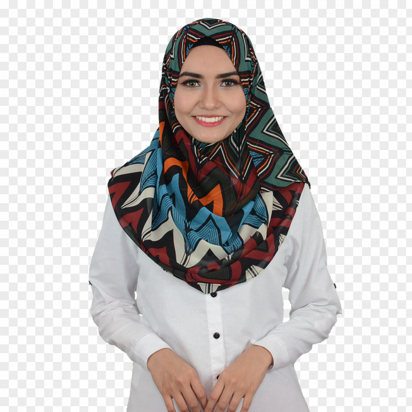 Cahaya Taj Scarf Shawl Malacca City Cotton PNG