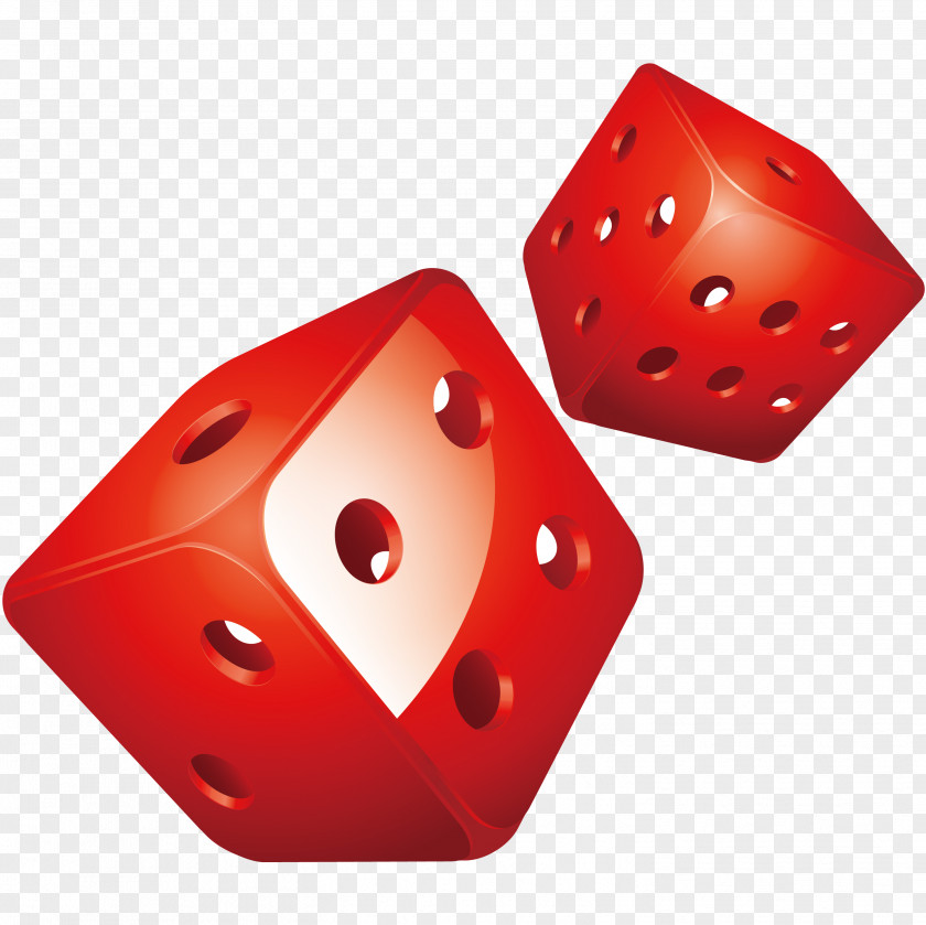 Hollow Red Dice Ludo Gambling Clip Art PNG