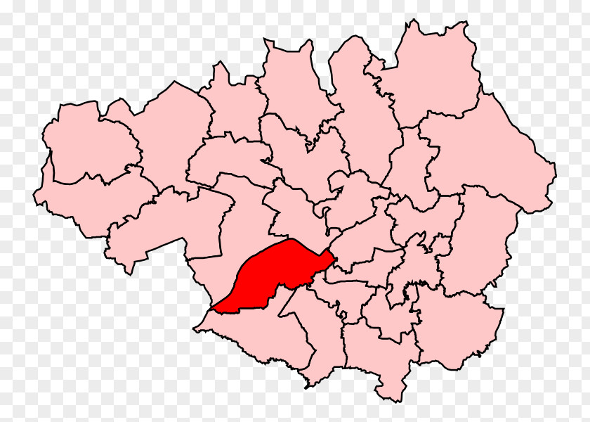 Map Stretford And Urmston Manchester Bolton West PNG