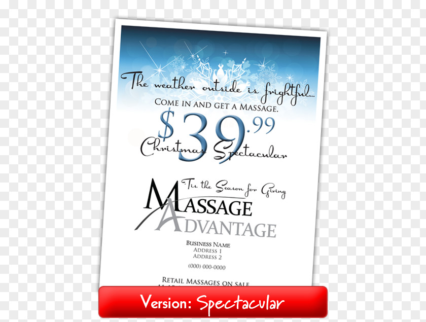Everything Included Flyer Calligraphy Brand Massage Font PNG