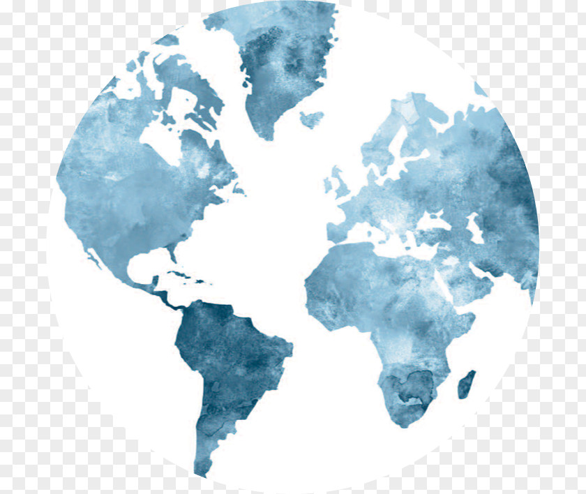 Earth Globe World Map Blank PNG