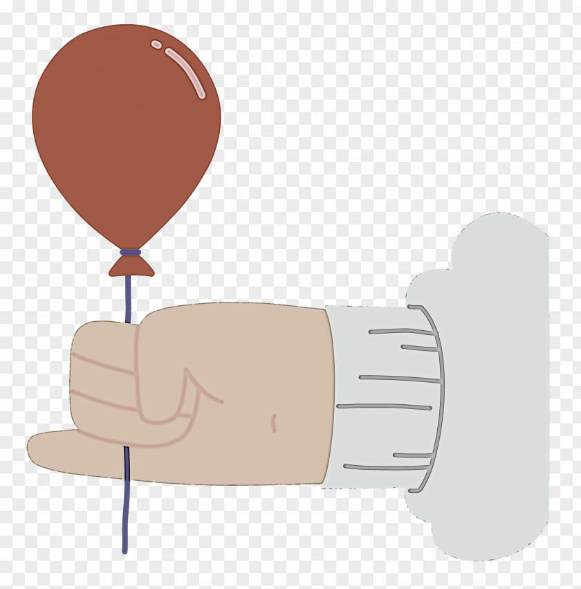 Hand Holding Balloon PNG