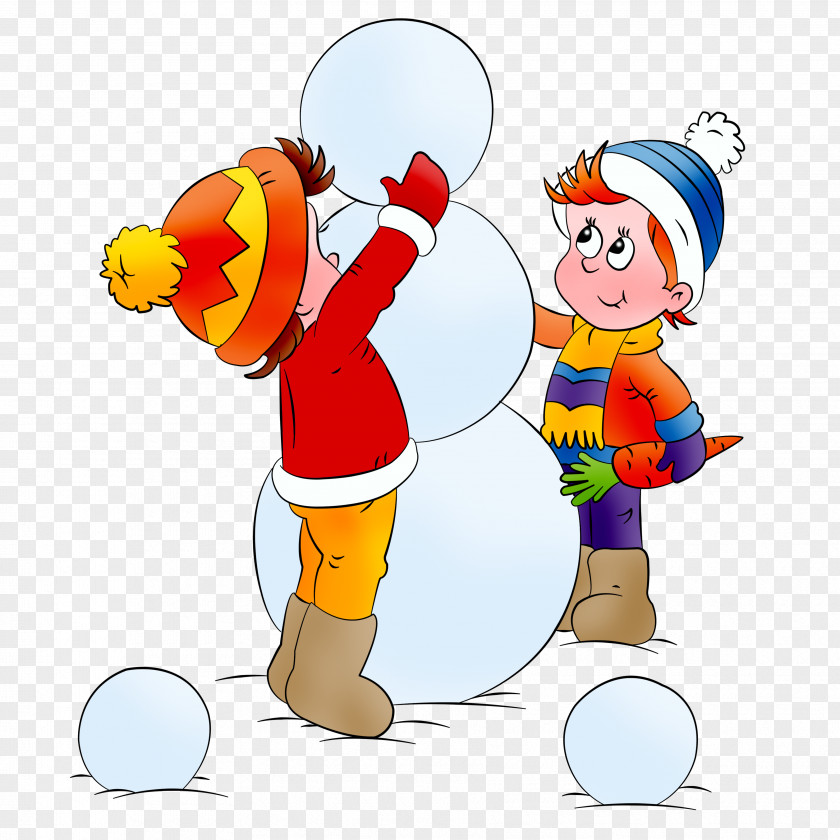 Winter Child Snowman Game PNG