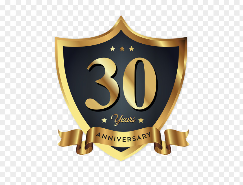 30th Anniversary Logo Badge PNG