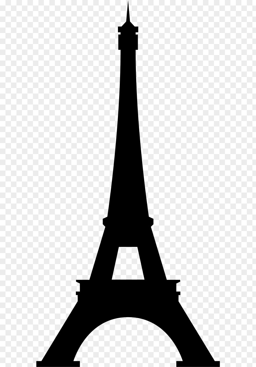 Blackandwhite Paris Eiffel Tower Drawing PNG