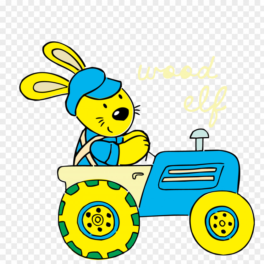 Open Tractor Of The Little Mouse U62d6u62c9u673au8bbeu8ba1 Illustration PNG