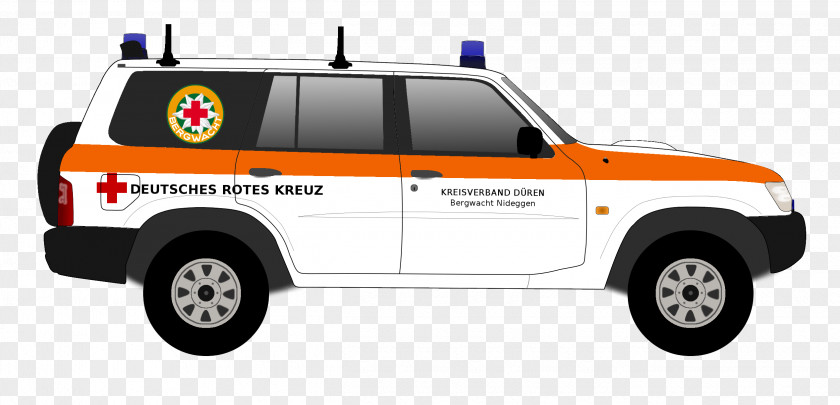 Nissan Patrol Bergwacht Motor Vehicle German Red Cross Germany PNG