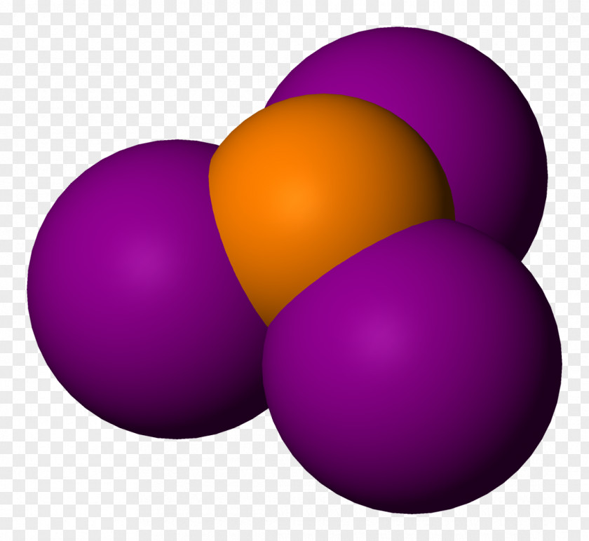 Chemical Atom Phosphorus Triiodide Molecule PNG