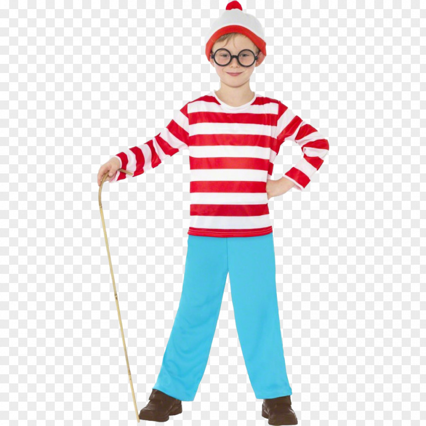 Child Costume Party Girls Where's Wally? Wenda Smiffys PNG