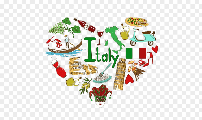 Decoration Design Culture Of Italy Illustration PNG