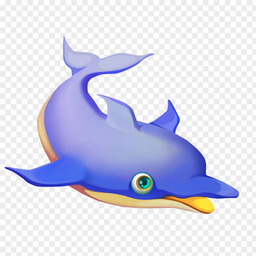 Dolphin,Painted,Cartoon,lovely,ocean Cartoon Comics Dolphin Illustration PNG