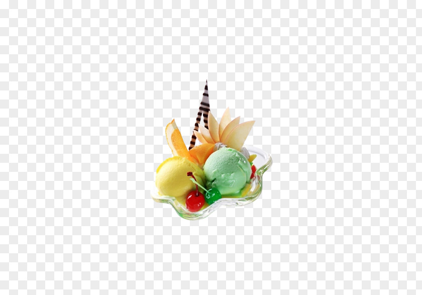 Fruit Salad Ice Cream Juice Sundae PNG