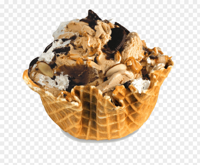 Ice Cream Sundae Chocolate Waffle Cones PNG