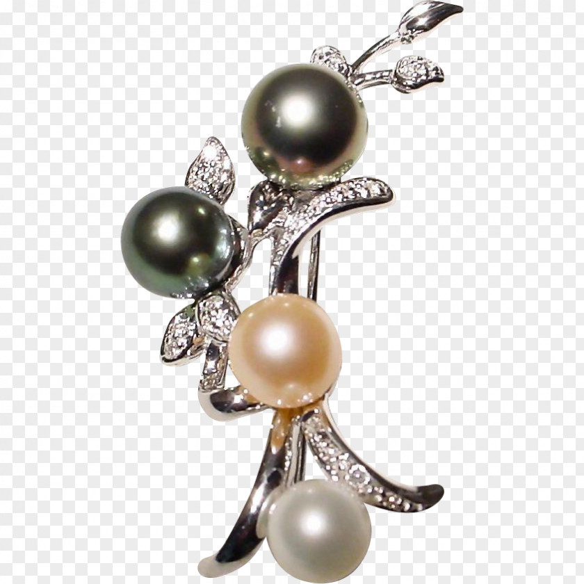 Jewellery Tahitian Pearl Earring Brooch PNG