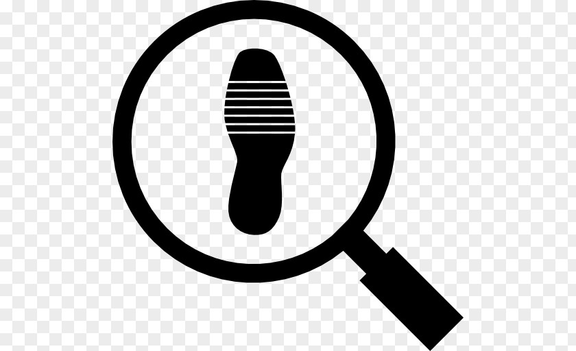 Magnifying Glass Footprint Magnifier PNG