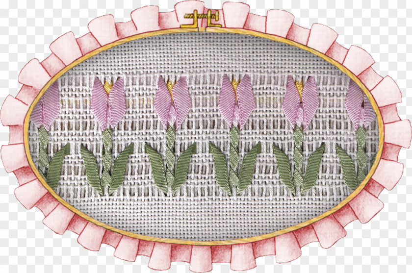 Ribbon Embroidery Satin Linen Puntada PNG