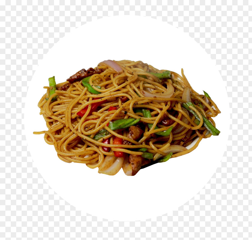 The Black Pepper In Plate Chow Mein Yakisoba Lo Fried Noodles Spaghetti Aglio E Olio PNG