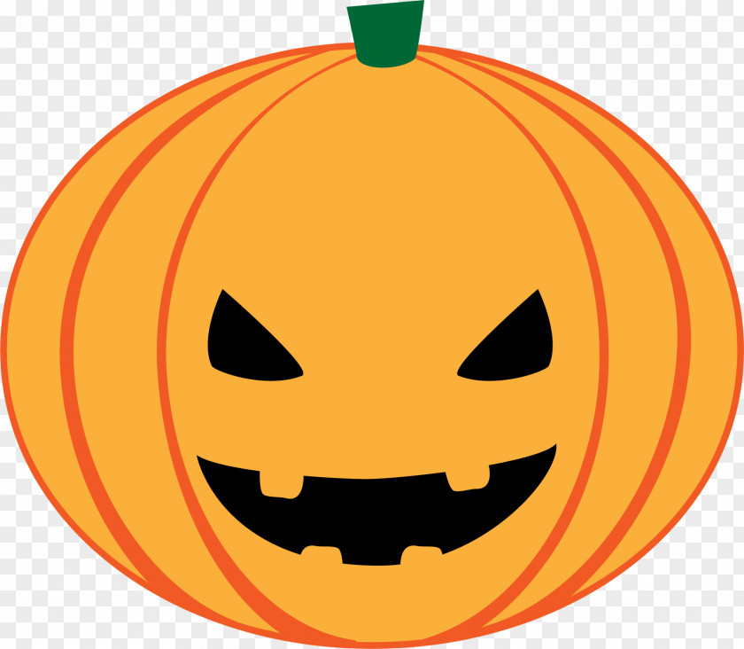Yellow Cartoon Pumpkin Jack-o'-lantern Halloween Icon PNG