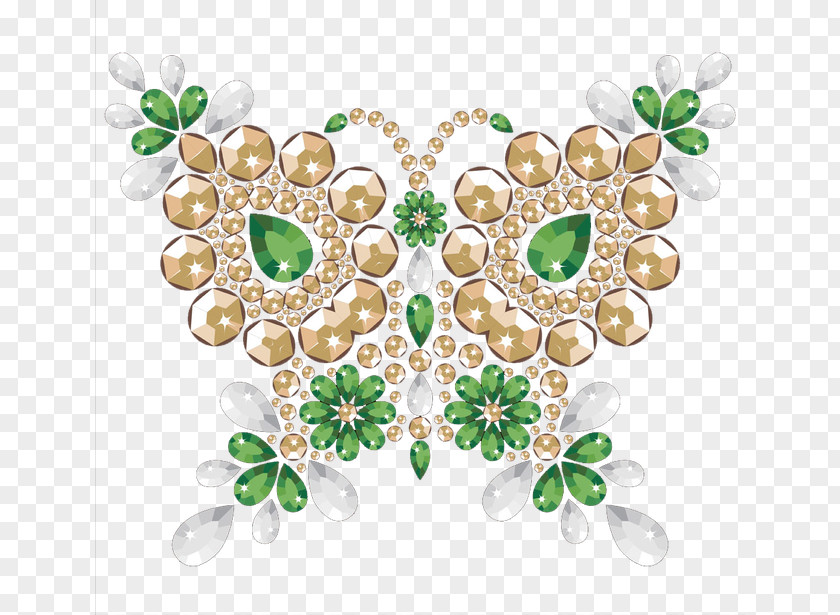 Butterfly Green Diamond Jewellery Emerald PNG