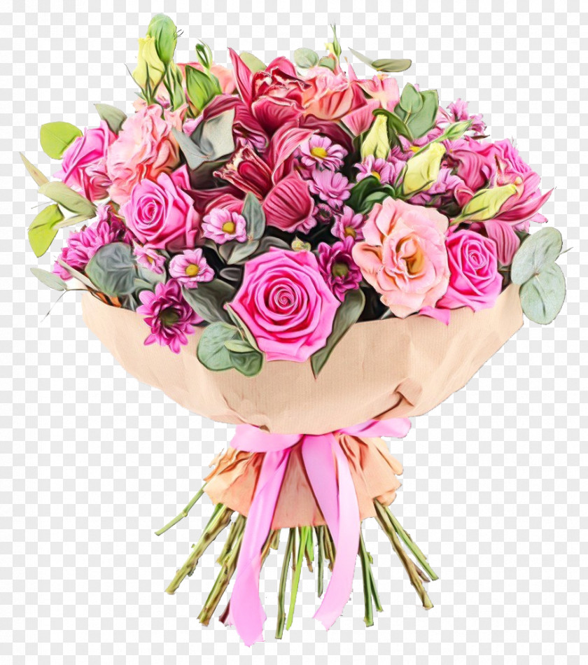 Flower Bouquet Floristry Rose Lily PNG
