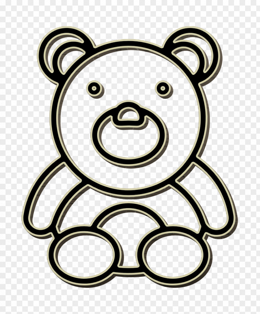 Teddy Bear Icon Baby Shower PNG