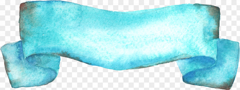 Blue Ribbon Turquoise Textile Animal Angle PNG