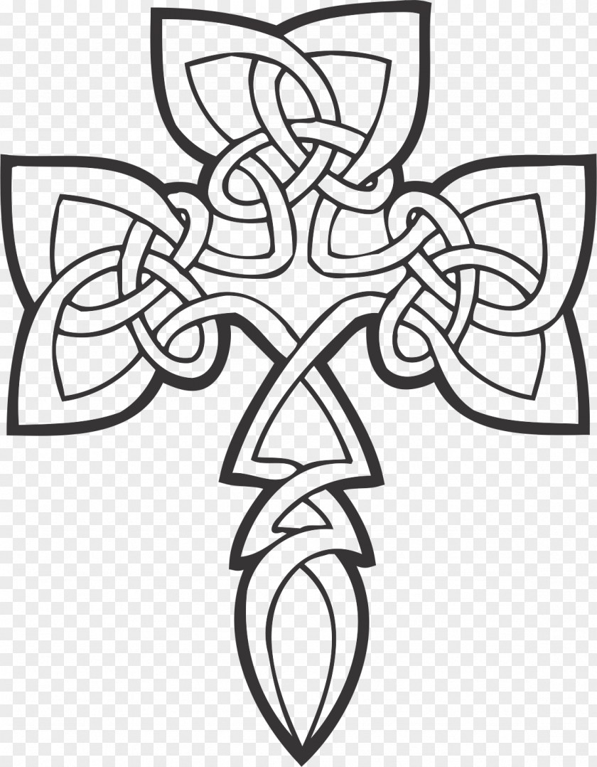 Celtic Style Coloring Book Knot Art Cross Celts PNG