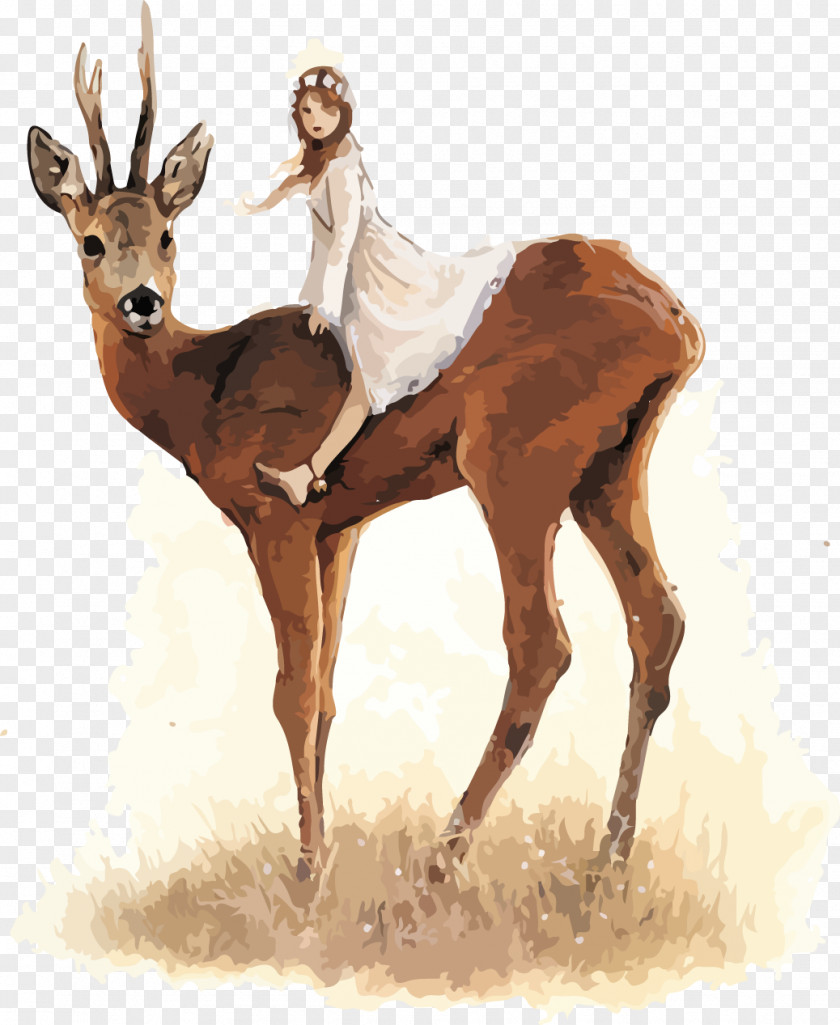 Elk,deer Celtic Faeries Baltimore & Redingote Goblin Fairy Illustrator PNG