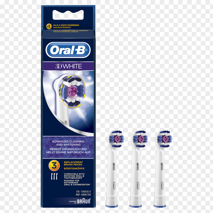Toothbrush Electric Oral-B 3D White Action Dental Care PNG