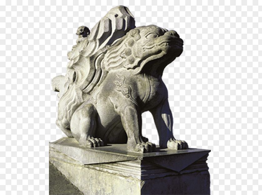 Chinese Style Lion Statue China PNG