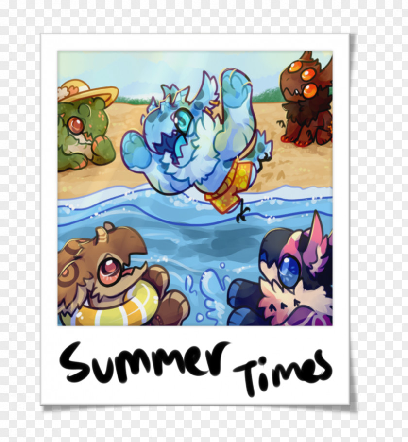 Summer Stuff Cartoon Poster Character Animal PNG