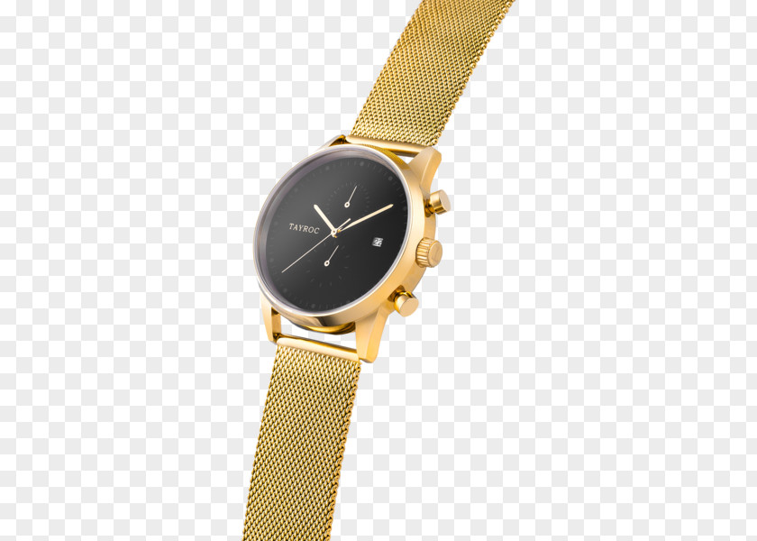 Watch Strap Gold Metal Silver PNG