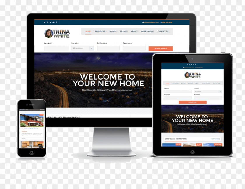 Web Design Development Billings & Beyond Real Estate Services DEV406, LLC. PNG