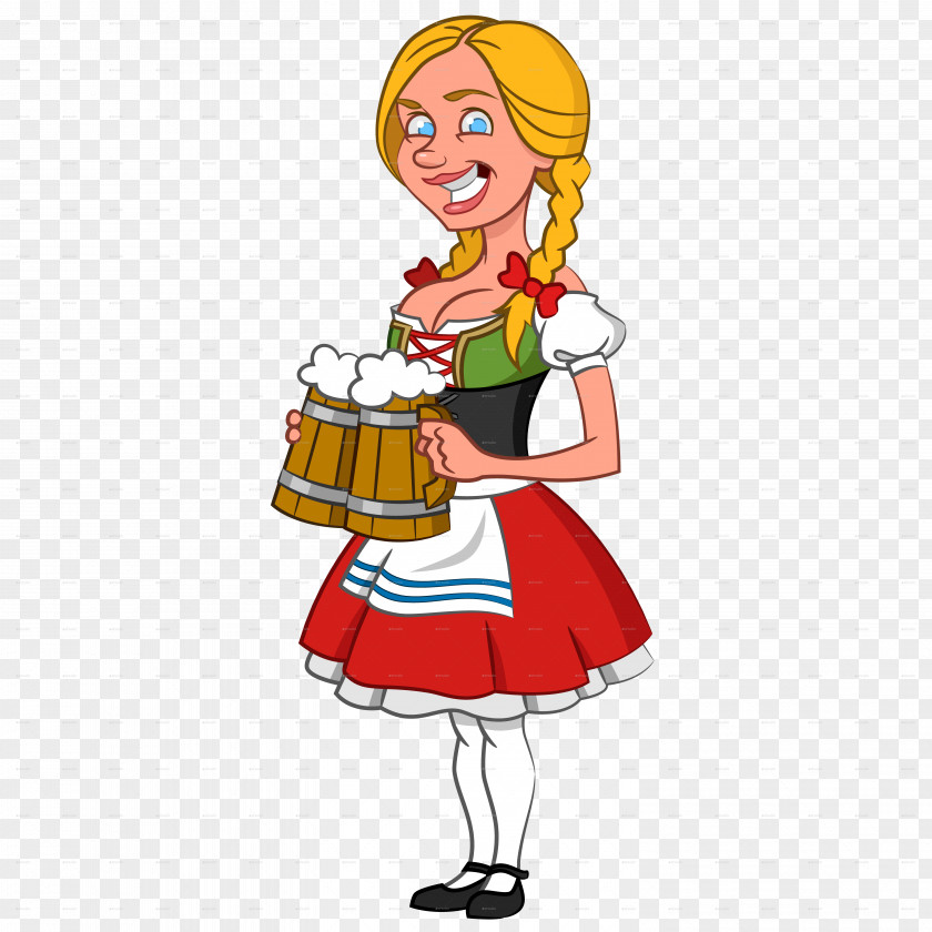 Oktoberfest Beer German Cuisine Cartoon Clip Art PNG