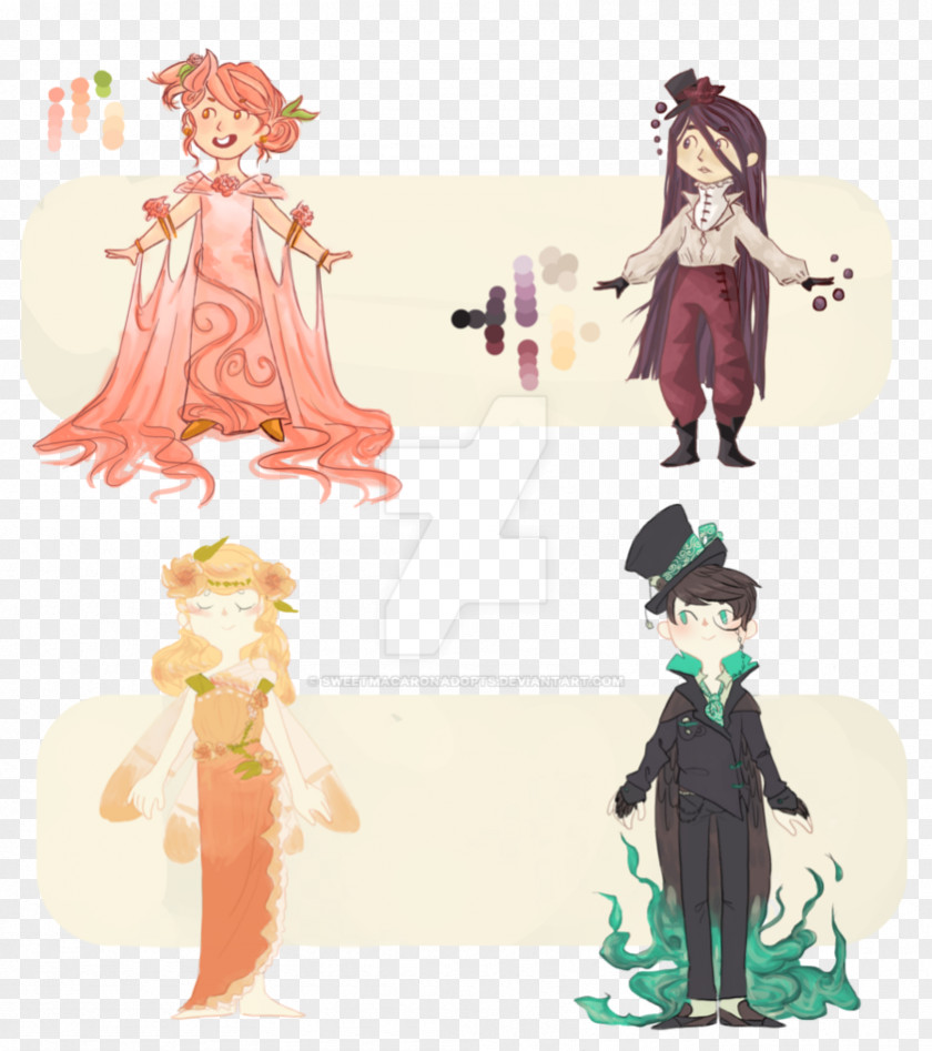 Tea Tray Costume Design Character Cartoon Clip Art PNG