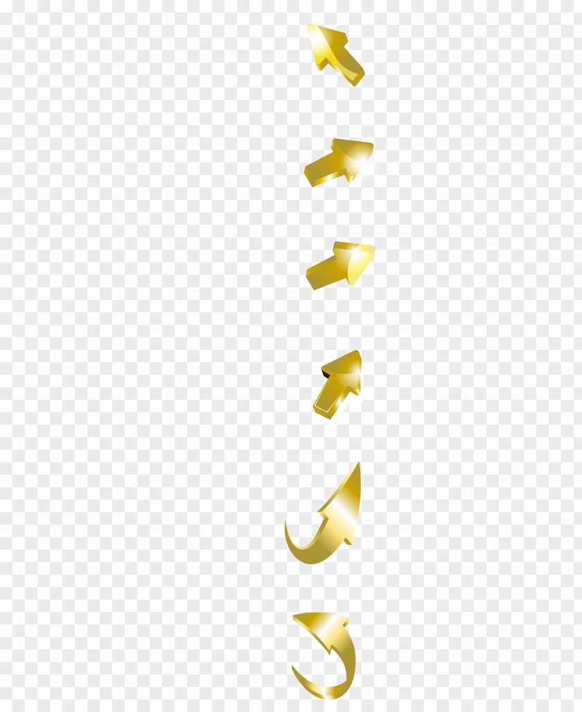 Vector Gold Up Arrow Picture Icon PNG