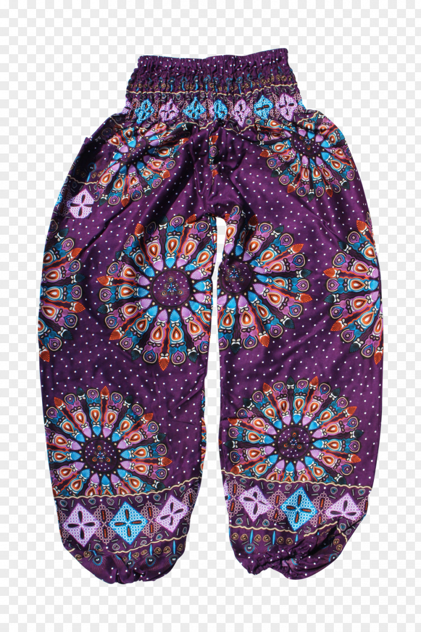 Purple Mandala Pattern Background Harem Pants T-shirt Skirt PNG