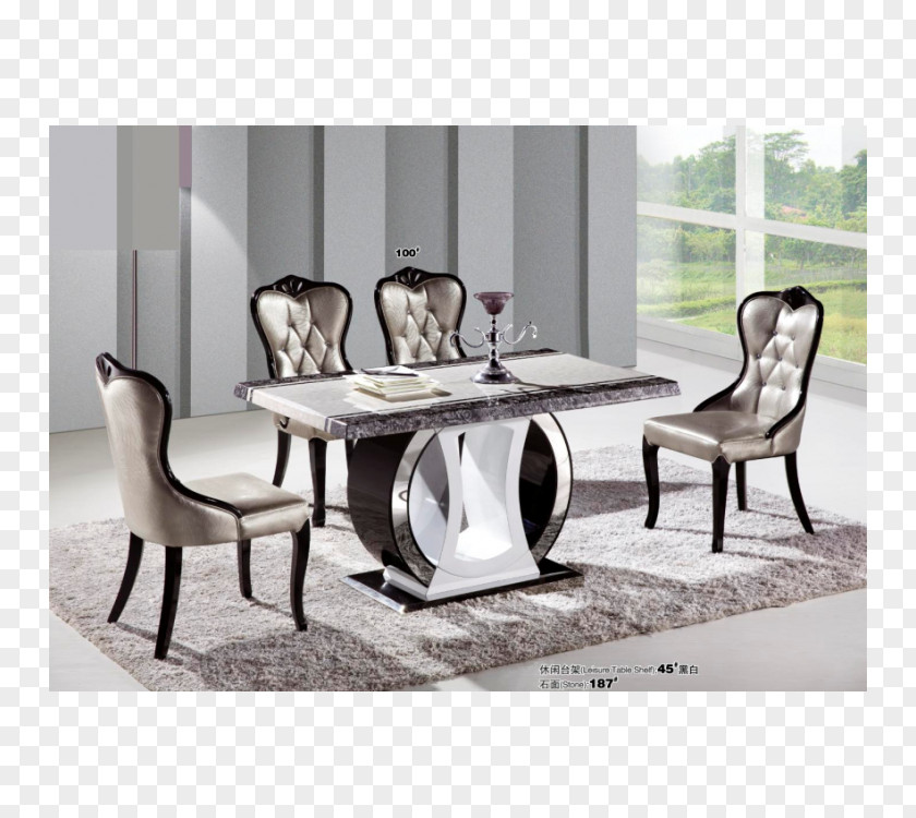 Table Dining Room Matbord Marble Furniture PNG