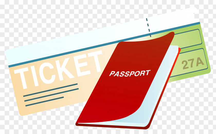 Ticket And Passport Clipart Image Stamp Clip Art PNG