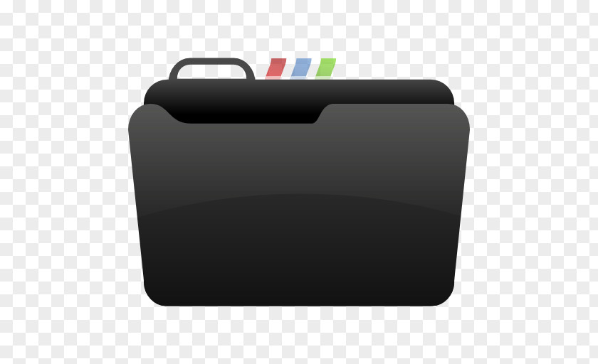 Black Folder Directory Icon PNG