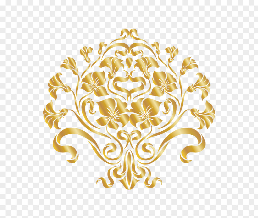 Gold Pattern Ornament Arabesque Decorative Arts PNG