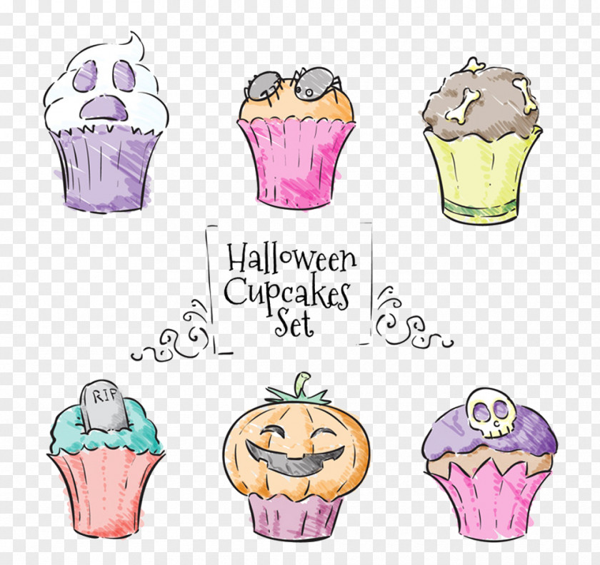 Halloween Cupcakes PNG