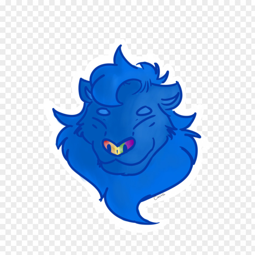 Pride Of Lions Clip Art Illustration Cobalt Blue Animal PNG