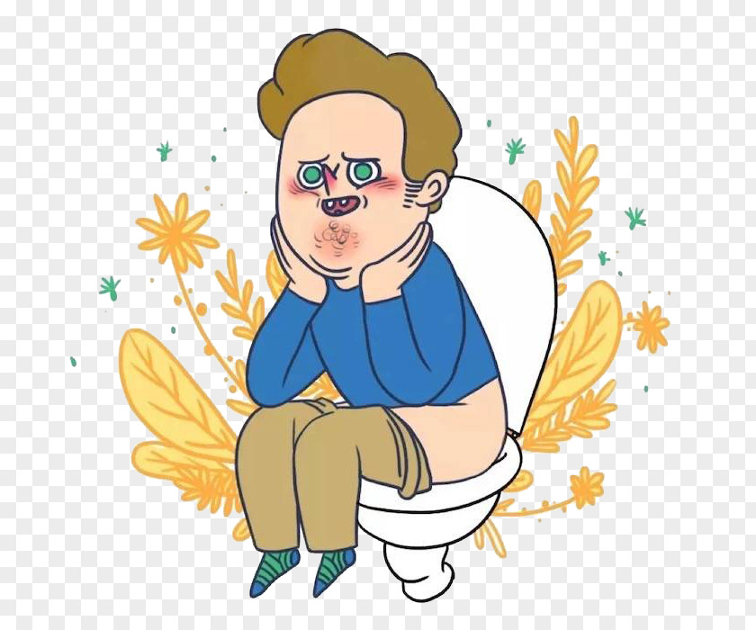 Sitting In The Toilet Teenager Clip Art PNG