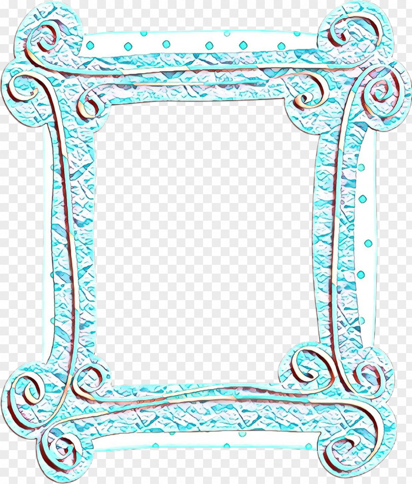 Teal Picture Frame PNG