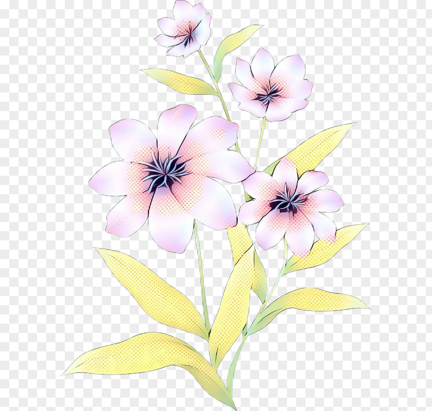 Wildflower Pedicel Watercolor Pink Flowers PNG